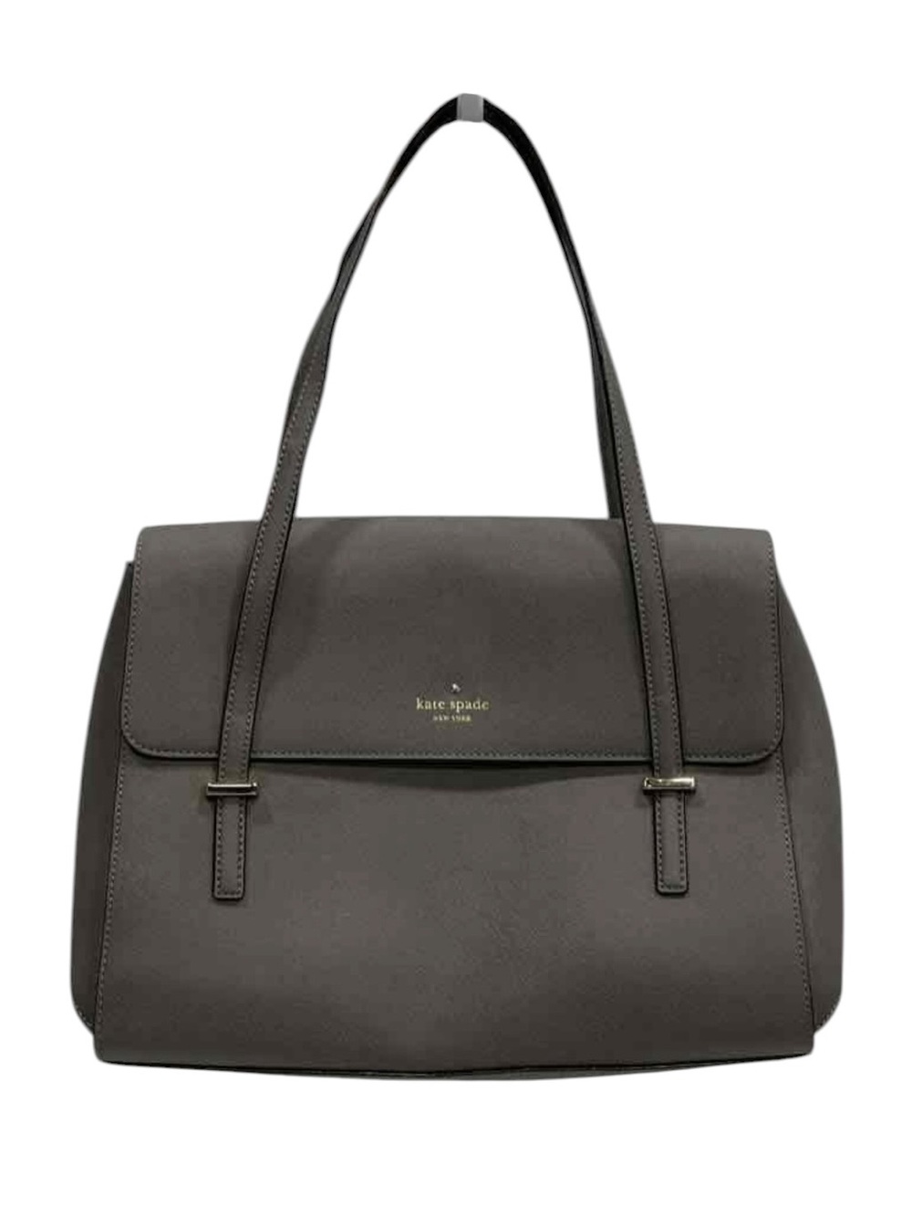 4832 Kate Spade Charcoal Leather Tote Bag